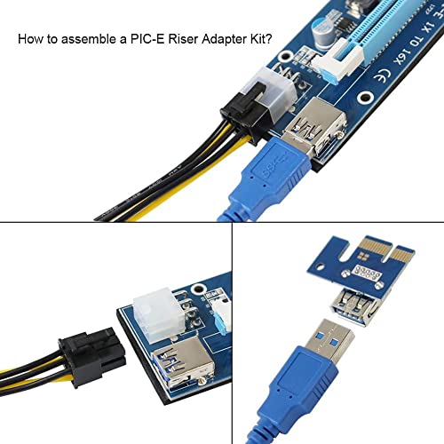 PCIE 1X To 16X USB 3.0 GPU Riser for Mining Rig/Frame