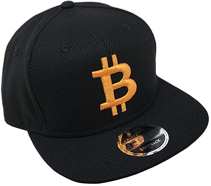 Bitcoin Flat Bill Snapback Moisture Wicking Hat 3D Puffed Symbol - Different Colors