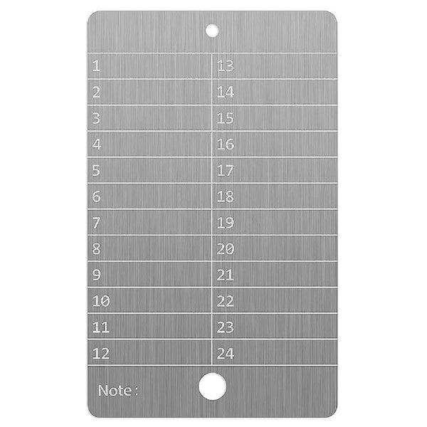 ArlinaL Stainless Steel Seed Key Phrase Backup - 1 Engraving Plate