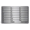 SAFE SEED Crypto Seed Key Phrase Backup