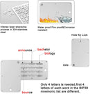 ArlinaL Stainless Steel Seed Key Phrase Backup - Letter Plates