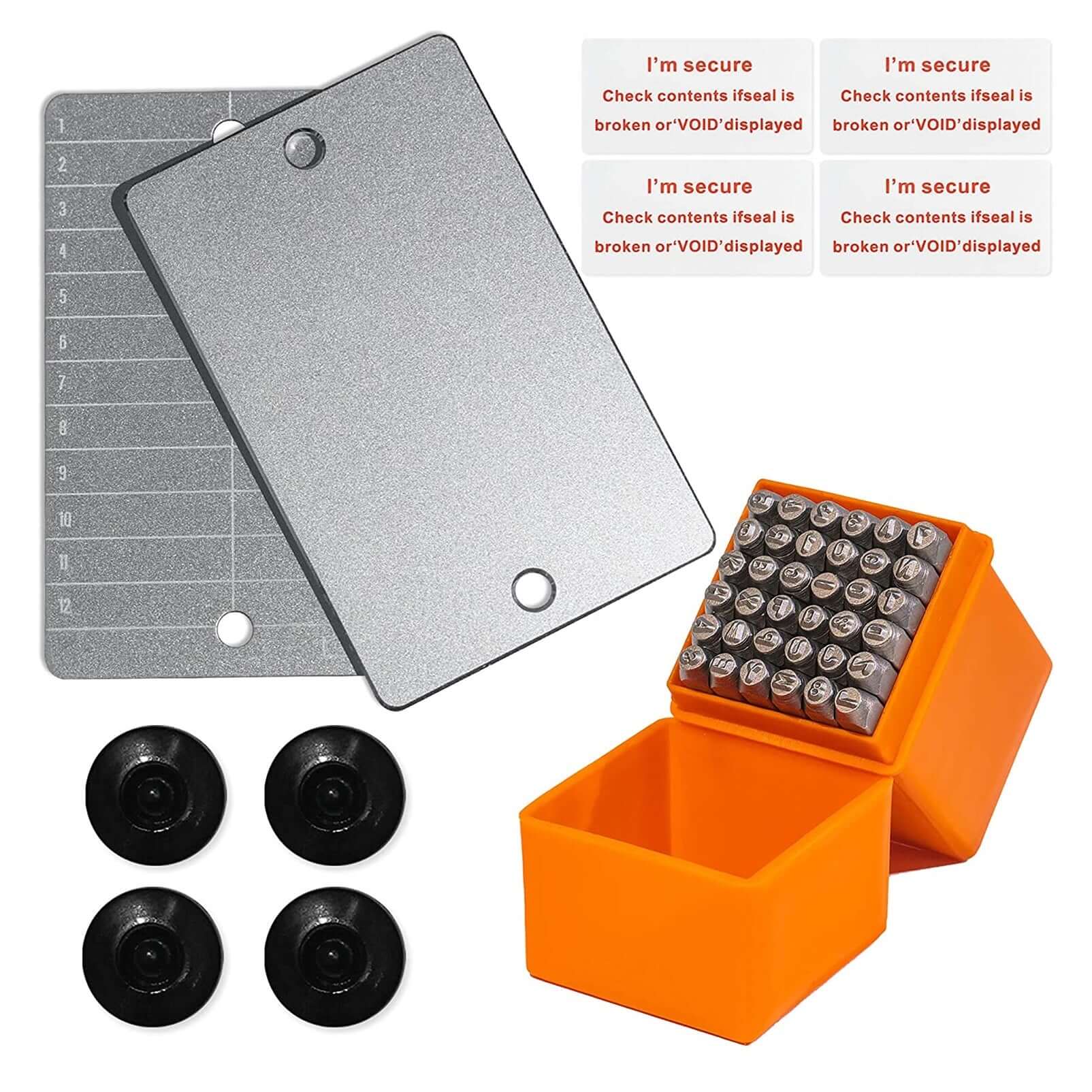 CONDOLD Steel Cryptocurrency Seed Key Phrase Backup - Stamping Set