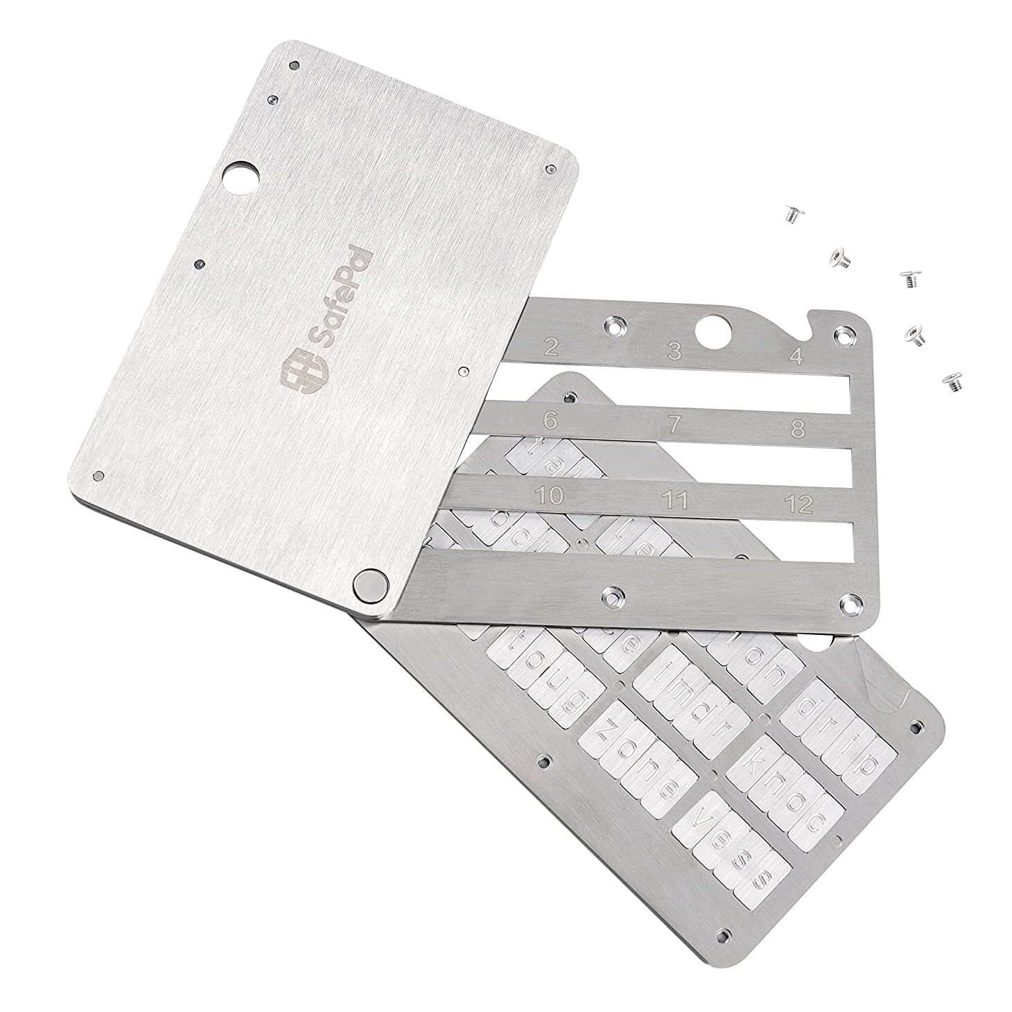 SafePal Cypher Stainless Steel Seed Key Phrase Backup