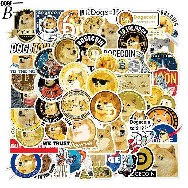 Funny Cryptocurrency Stickers - 50pcs