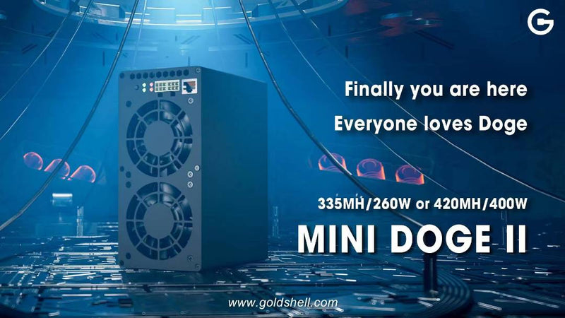 Goldshell Mini Doge II (Dual Mode) 335MH/s-420 MH/s
