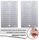 Swizor Crypto Seed Key Phrase Backup - Including Pen + Box