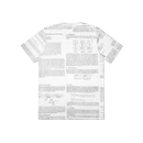 Satoshi Ink Whitepaper Crew Neck T-Shirt Limited Edition for Collectors - White