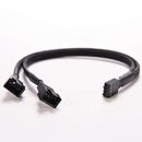 4-Pin PWM to Dual PWM Computer Case Fan Y-Splitter Sleeved Cable