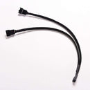 4-Pin PWM to Dual PWM Computer Case Fan Y-Splitter Sleeved Cable