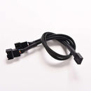 4-Pin PWM to Dual PWM Computer Case Fan Y-Splitter Sleeved Cable