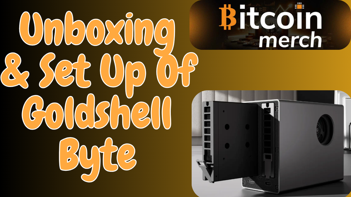 Set Up Guide For The Goldshell BYTE