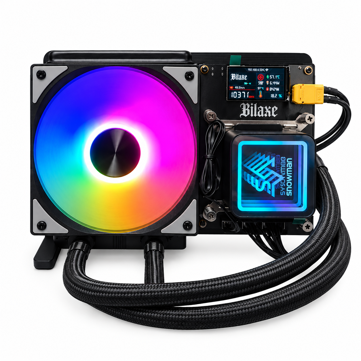 Bitcoin Merch® - Bitaxe GammaHex 1300 Hydro 10.5TH/s w/ Power Supply
