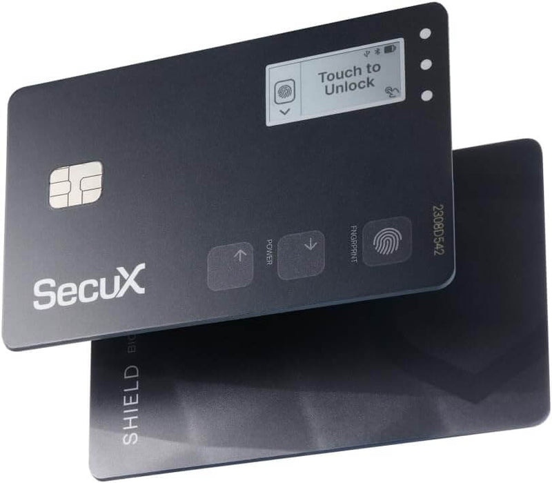 SecuX Shield Bio Crypto Hardware Wallet Secure Biometric Authenticat