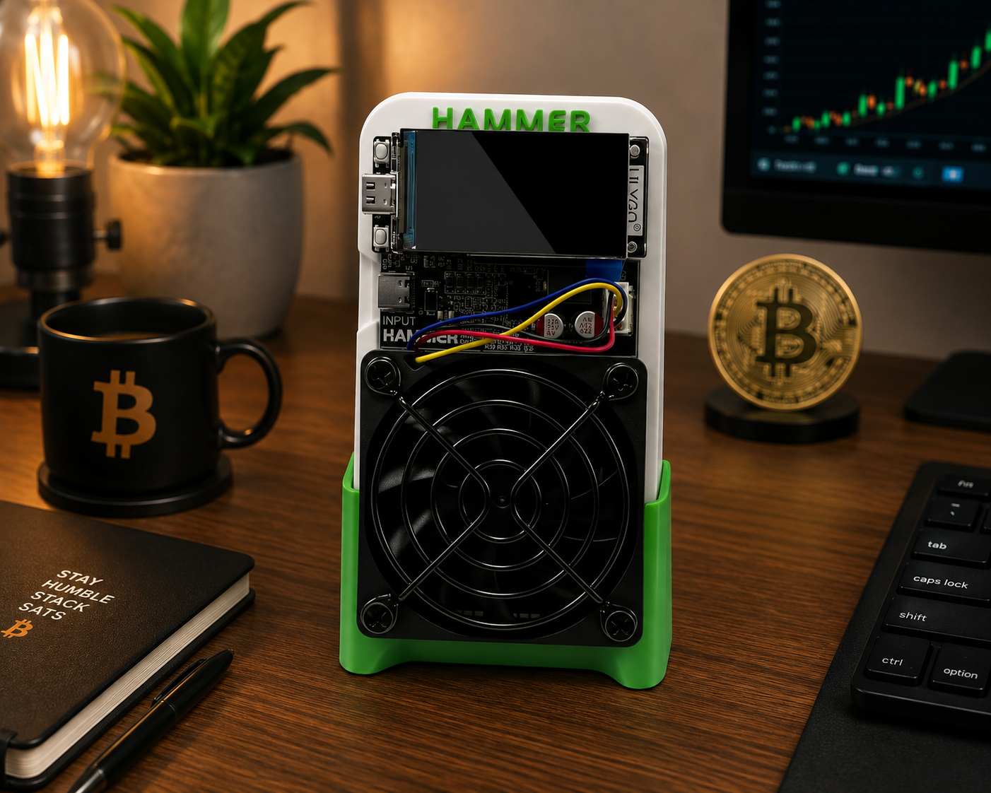 Bitcoin Merch® - Hammer Miner BC01 1.5TH/s Bitcoin Miner w/ Power Supply