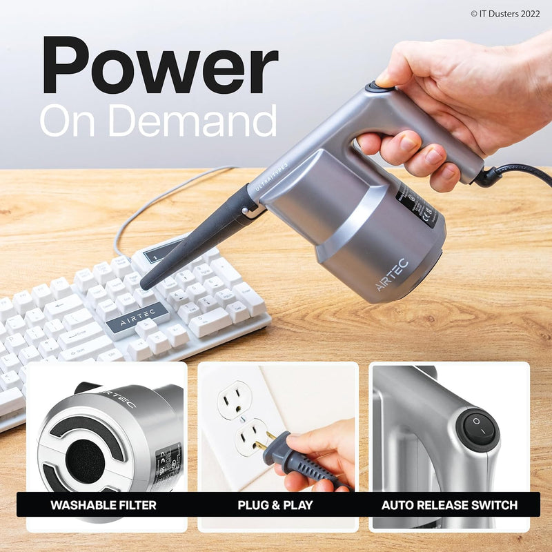 EasyGo CompuCleaner - Electric Computer Blower for Electronic Devices – Alternative to Compressed Air or Canned Air