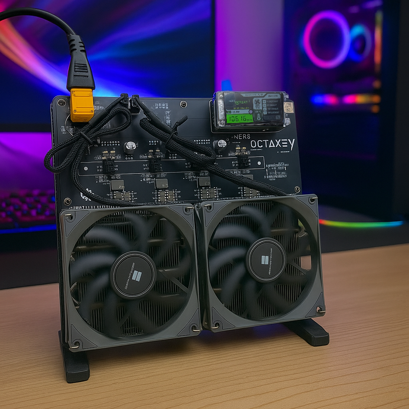 Bitcoin Merch® - NerdOCTaxe 9.6TH/s BTC Miner w/ Power Supply