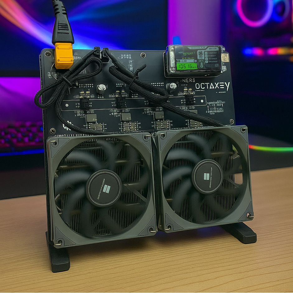 Bitcoin Merch® - NerdOCTaxe 9-12TH/s BTC Miner w/ Power Supply