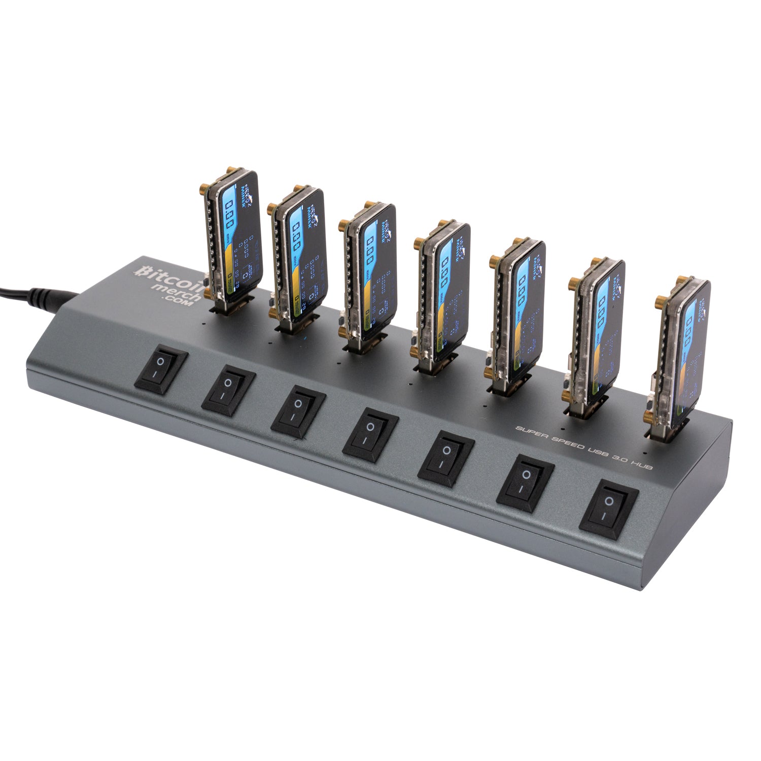 Bitcoin Merch® - 7x NerdMiner 2 - USB Lottery Miner COMBO