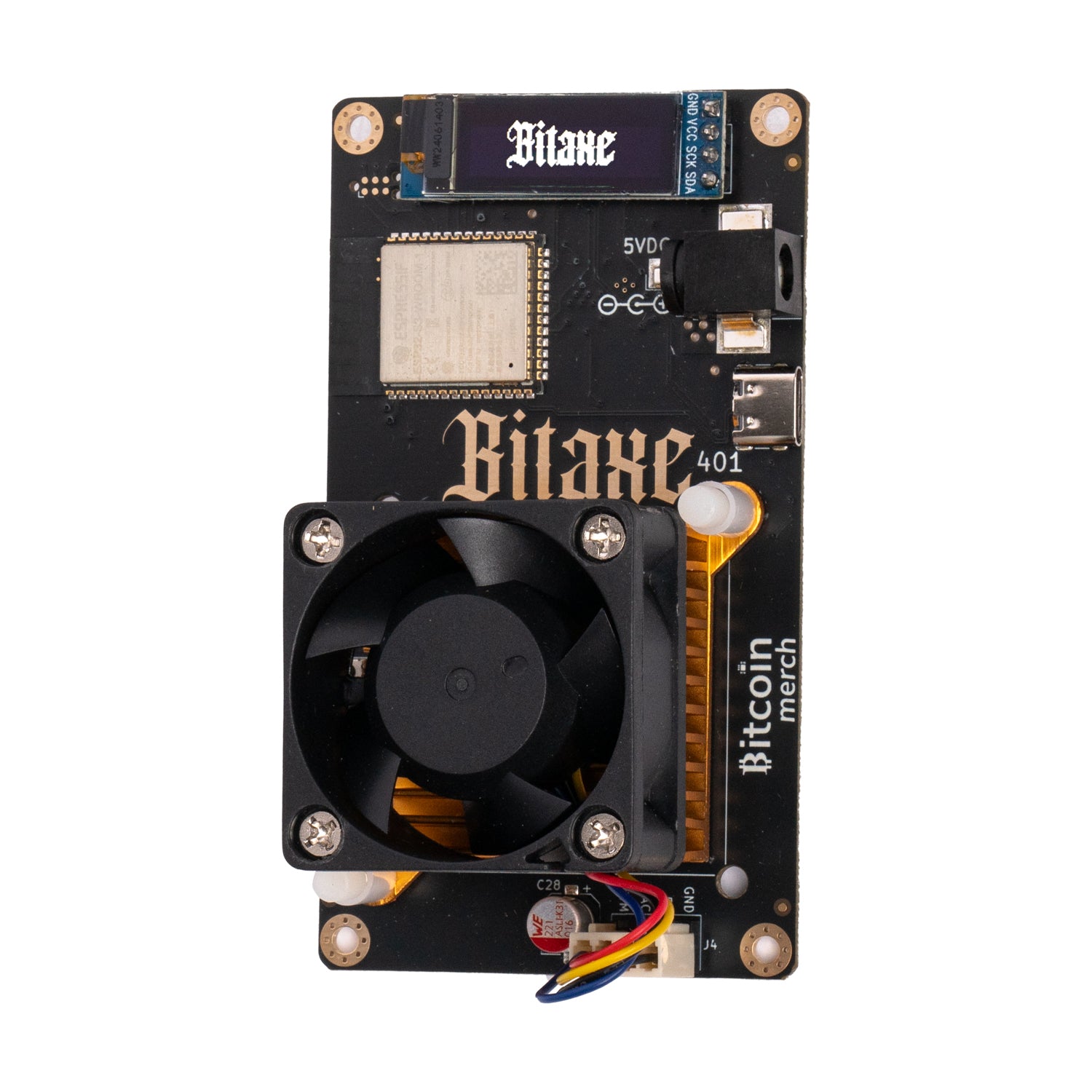 Bitcoin Merch® Bitaxe 401 Supra + Power Supply Miner 600GH/s