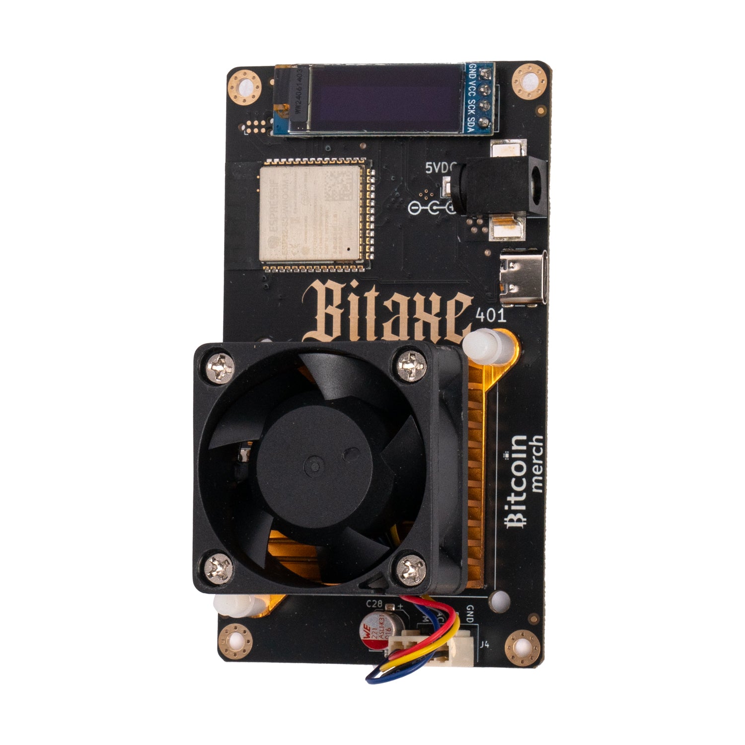 Bitcoin Merch® Bitaxe 401 Supra + Power Supply Miner 600GH/s