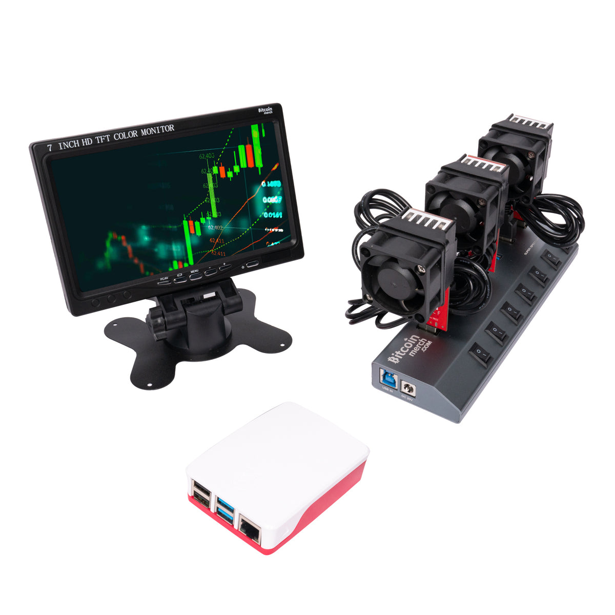 3 x GekkoScience COMPAC F COMBO - FULL KIT Ready-To-Mine