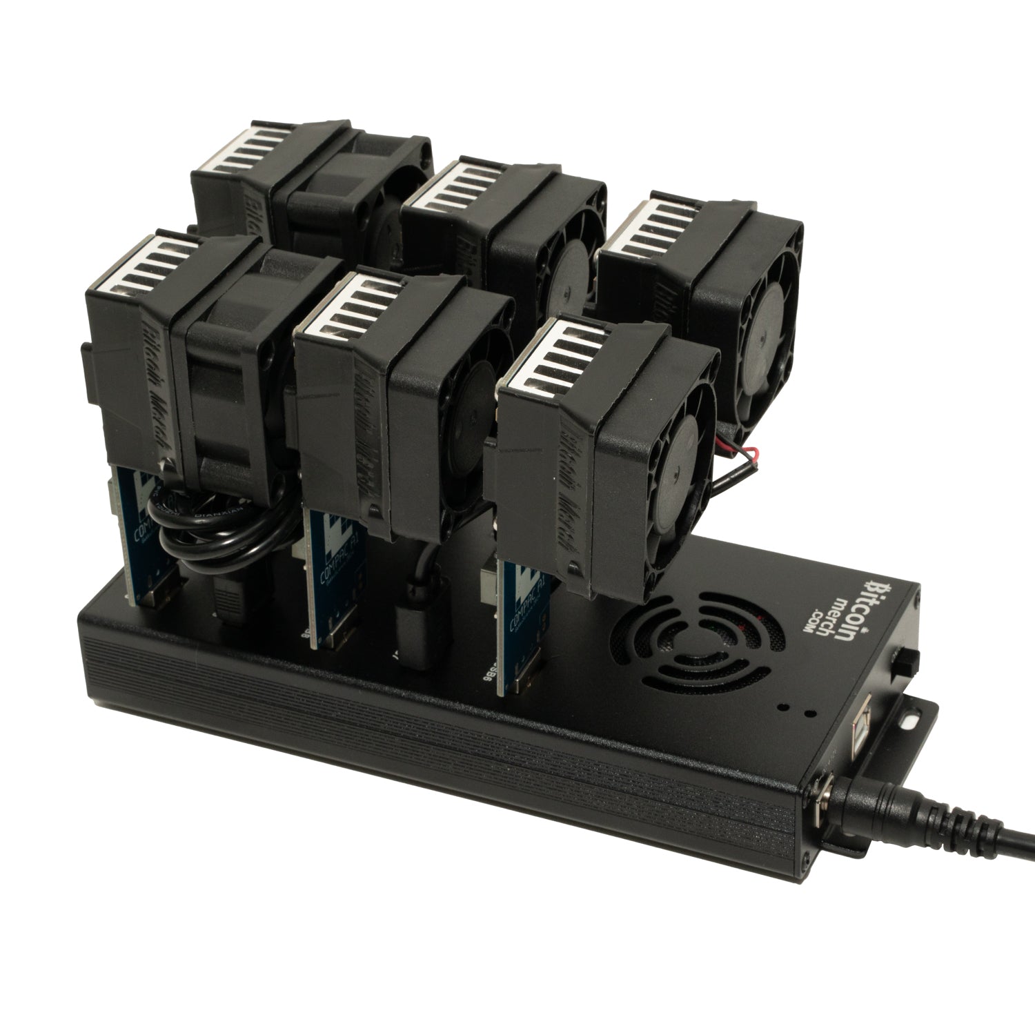 Bitcoin Merch® - 6 x GekkoScience COMPAC F with Fan Upgrade  10-Port USB Hub - COMBO Up to 1.6+TH/s