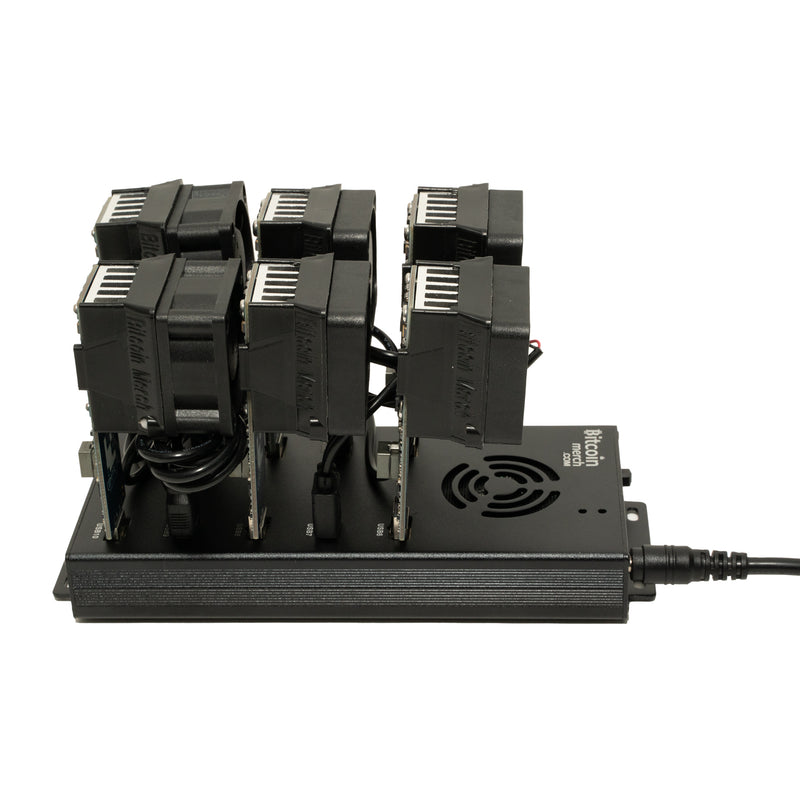 Bitcoin Merch® - 6 x GekkoScience COMPAC F with Fan Upgrade 10-Port US