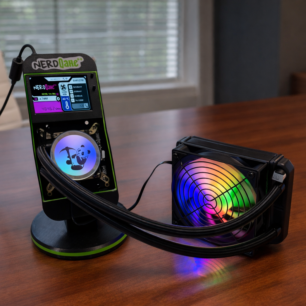 Bitcoin Merch® - NerdQaxe++ Hydro 5+TH/s w Power Supply