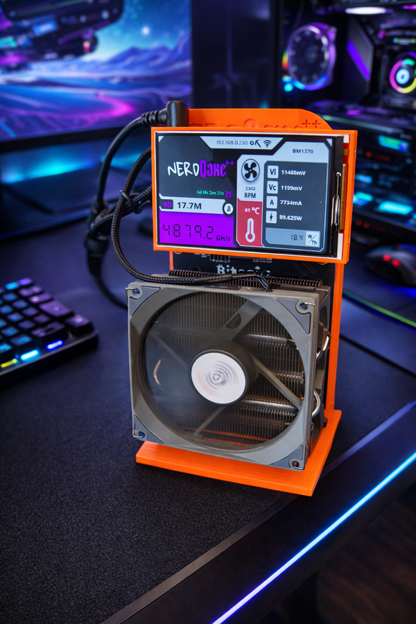 Bitcoin Merch® - Jumbo Screen Upgrade NerdQaxe++ and NerdQaxe++ Hydro