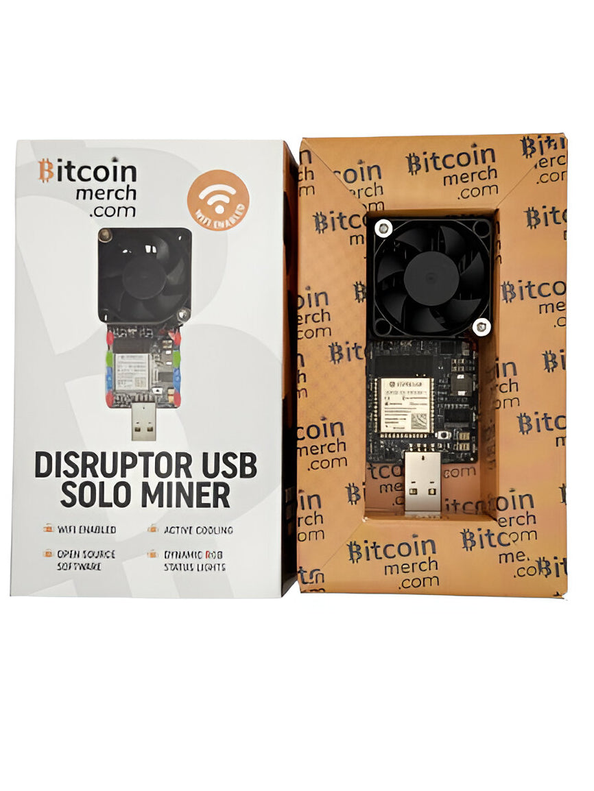Bitcoin Merch® - Disruptor USB Solo Miner 300GH/s+