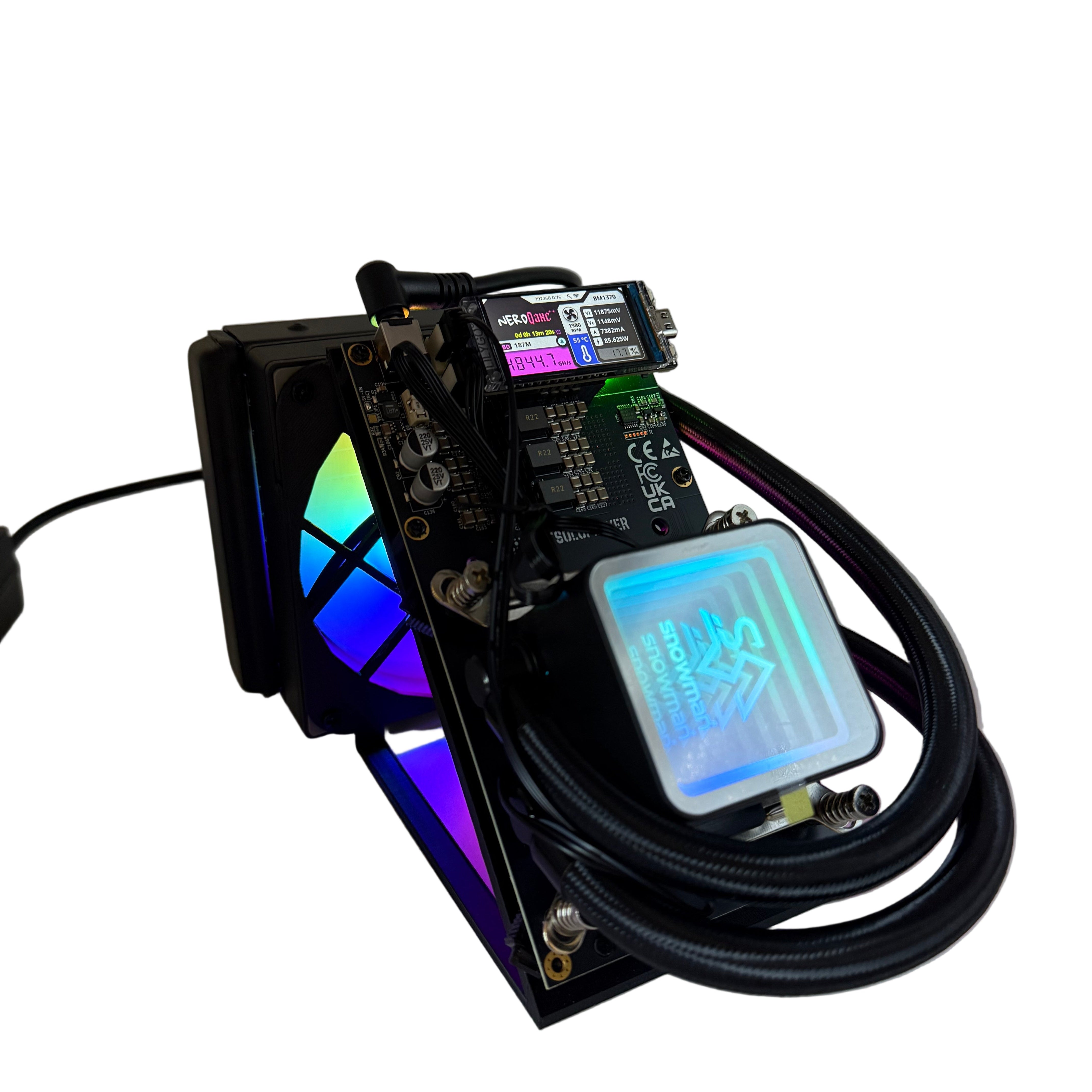 Bitcoin Merch® NerdQaxe++ Hydro 5 TH/s w Power Supply