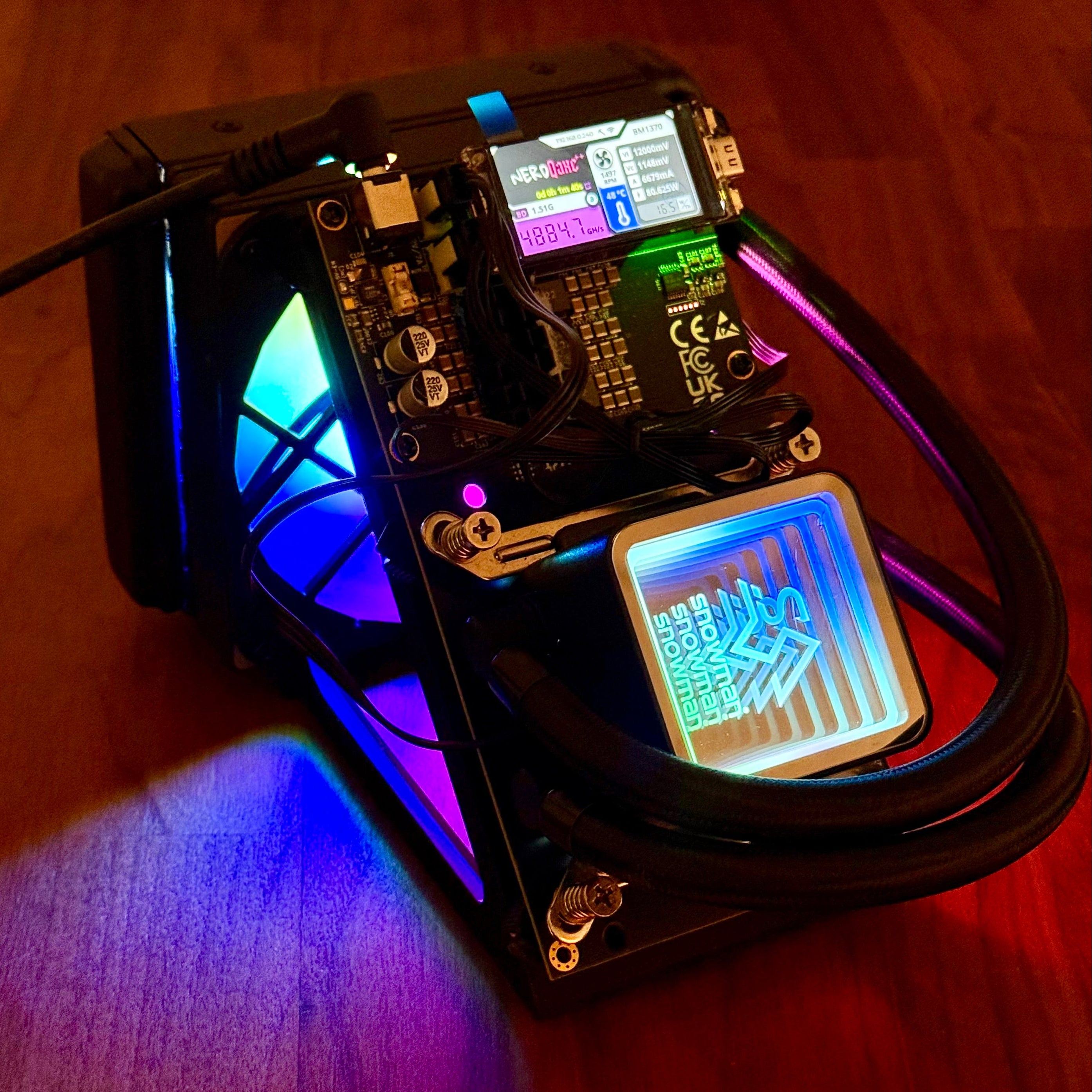 Bitcoin Merch® - NerdQaxe++ Hydro 4.8-6TH/s w Power Supply