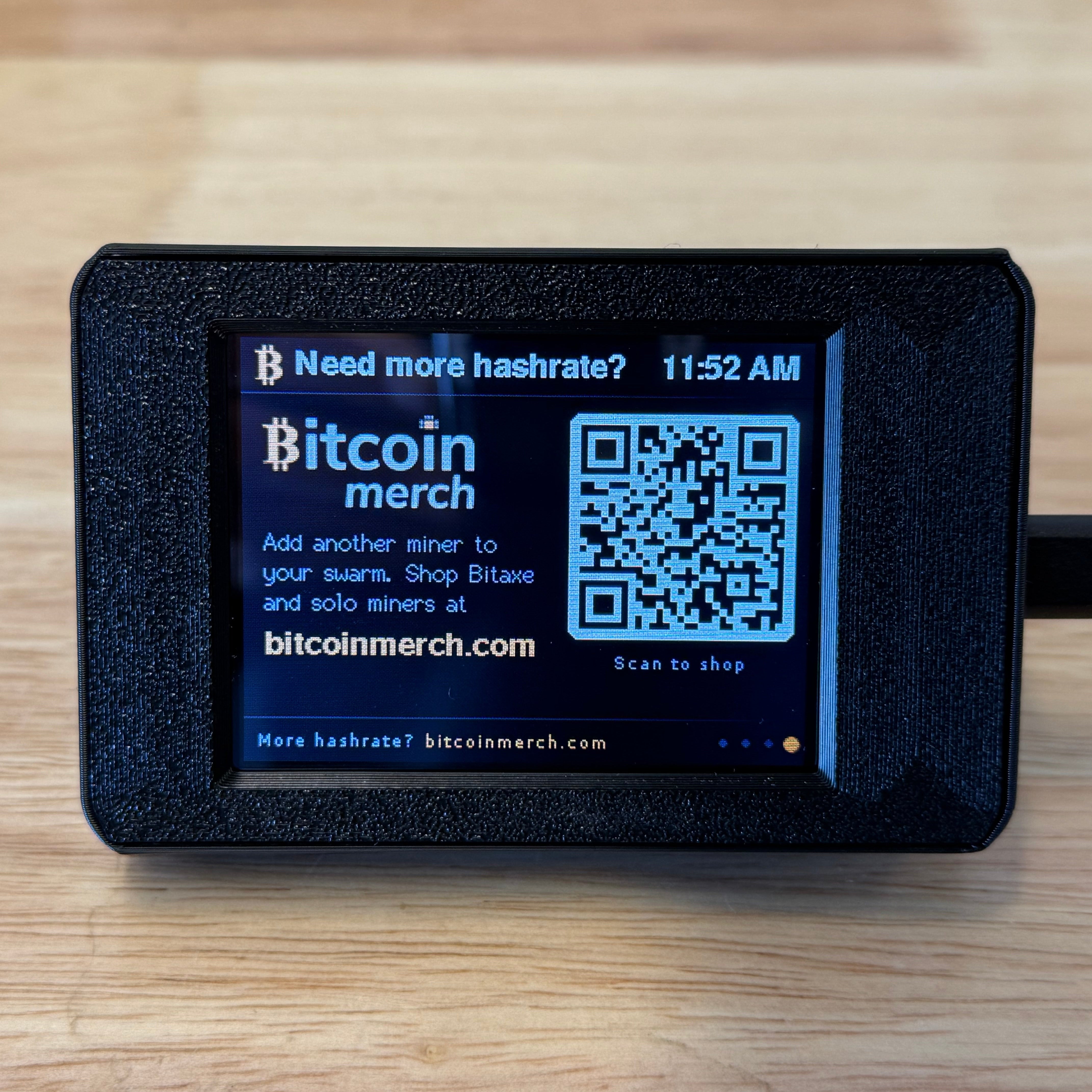 Bitcoin Merch® - AxeDash: Desktop Display for Your Bitaxe Miners