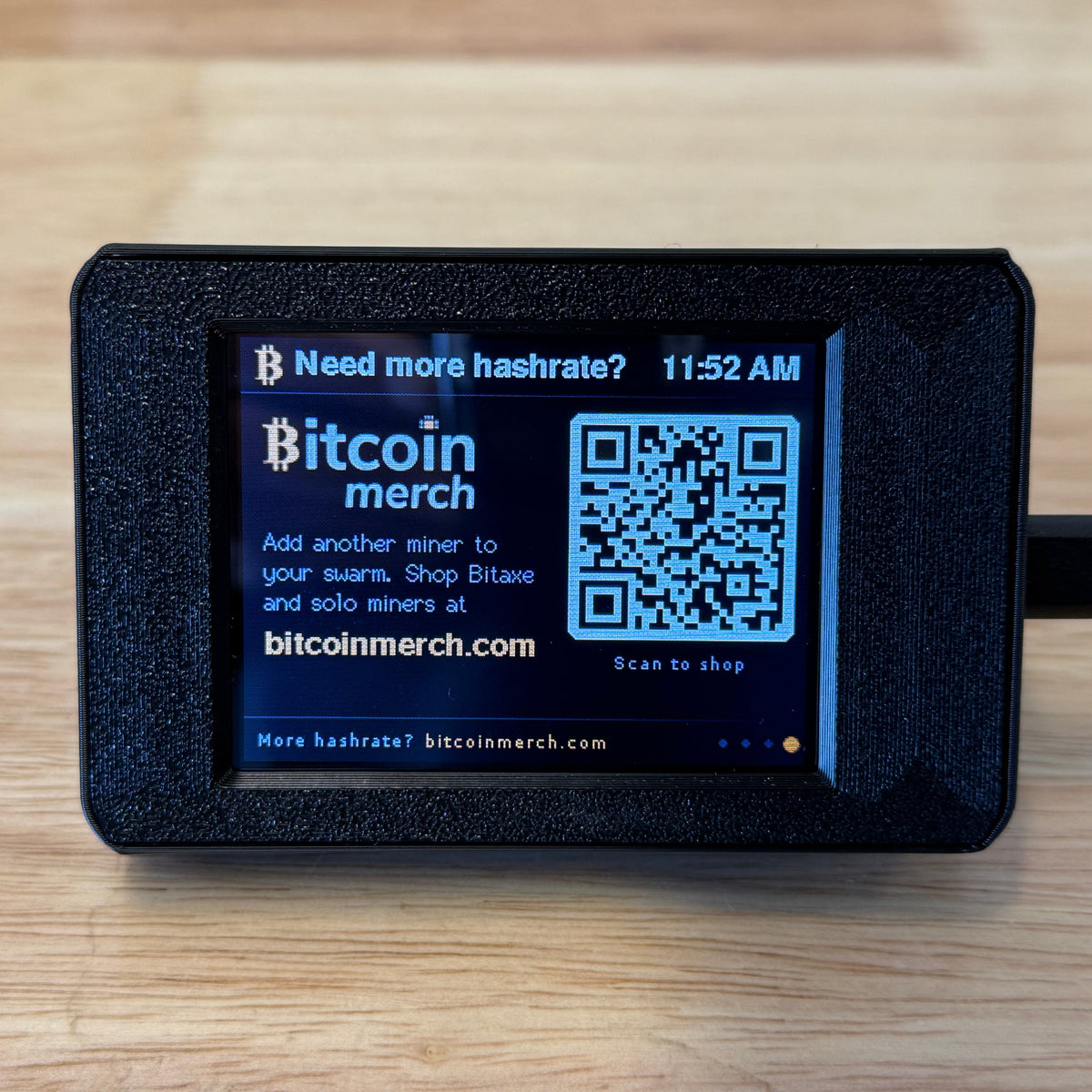 Bitcoin Merch® - AxeDash: Desktop Display for Your Bitaxe Miners