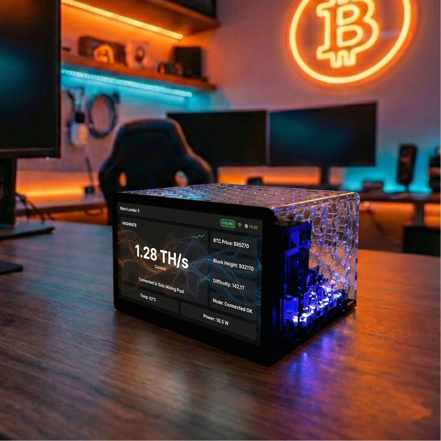 Bitcoin Merch® - MARS LANDER 3 All-In-One Lottery Miner & Full Node PRE-ORDER