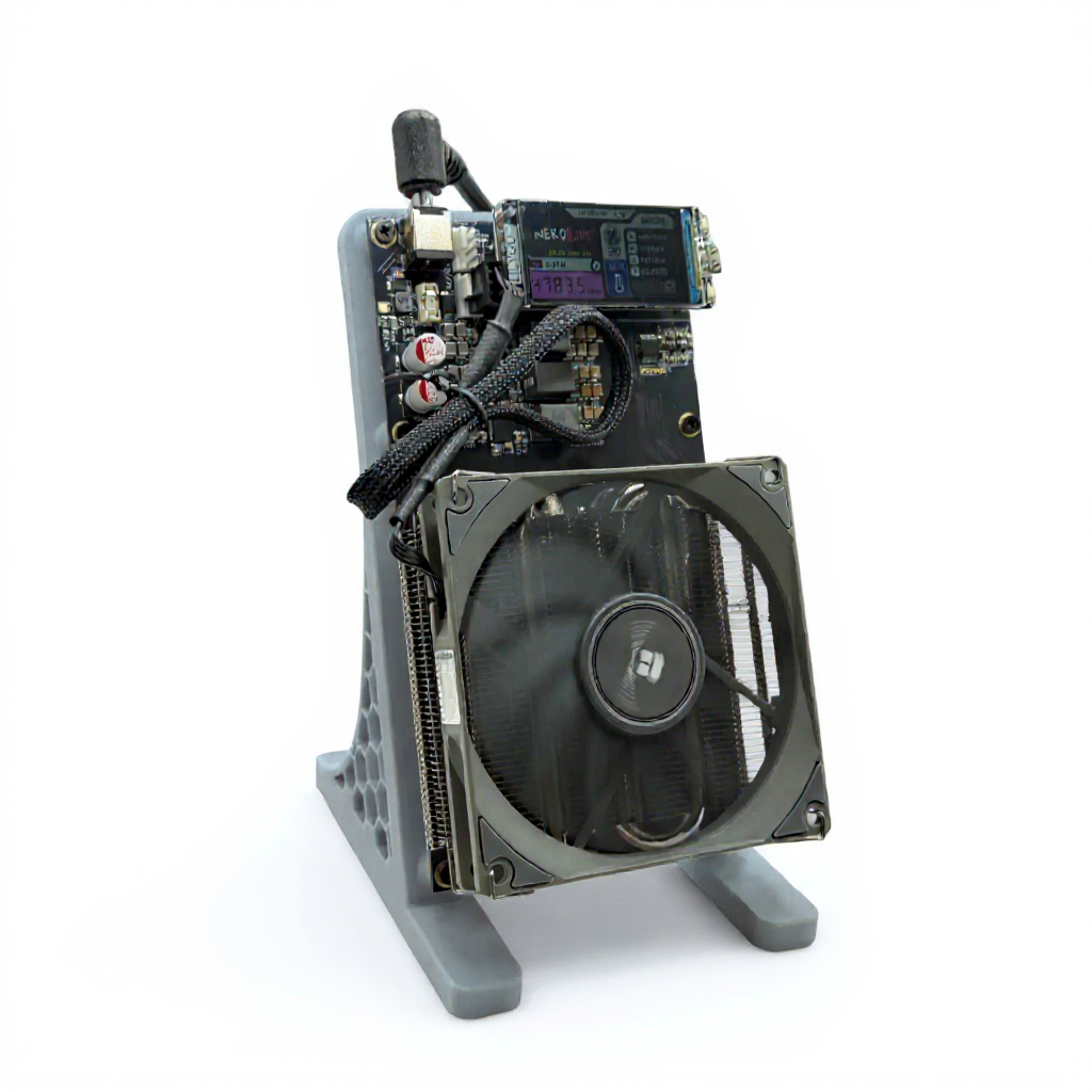 Bitcoin Merch® - NerdQaxe++ 5TH/s Multi-Chip BTC Miner w Power Supply