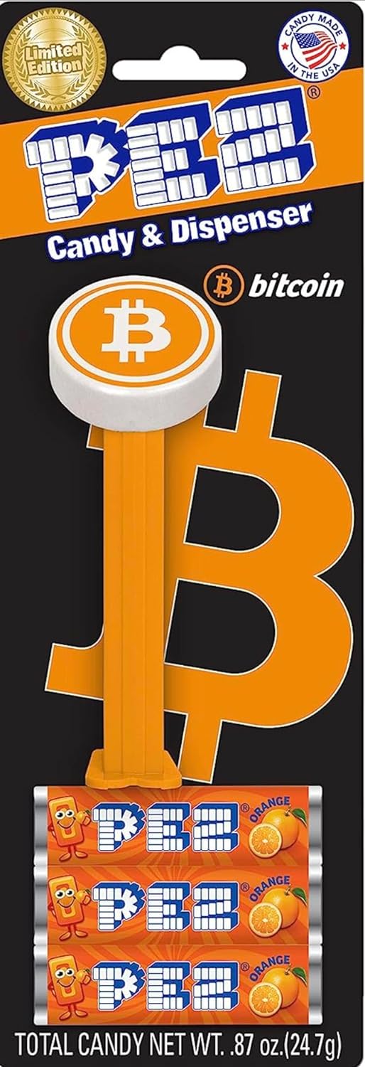 Bitcoinmerch BTC PEZ Dispenser with Candy LIMITED EDITION