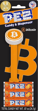 Bitcoinmerch BTC PEZ Dispenser with Candy LIMITED EDITION