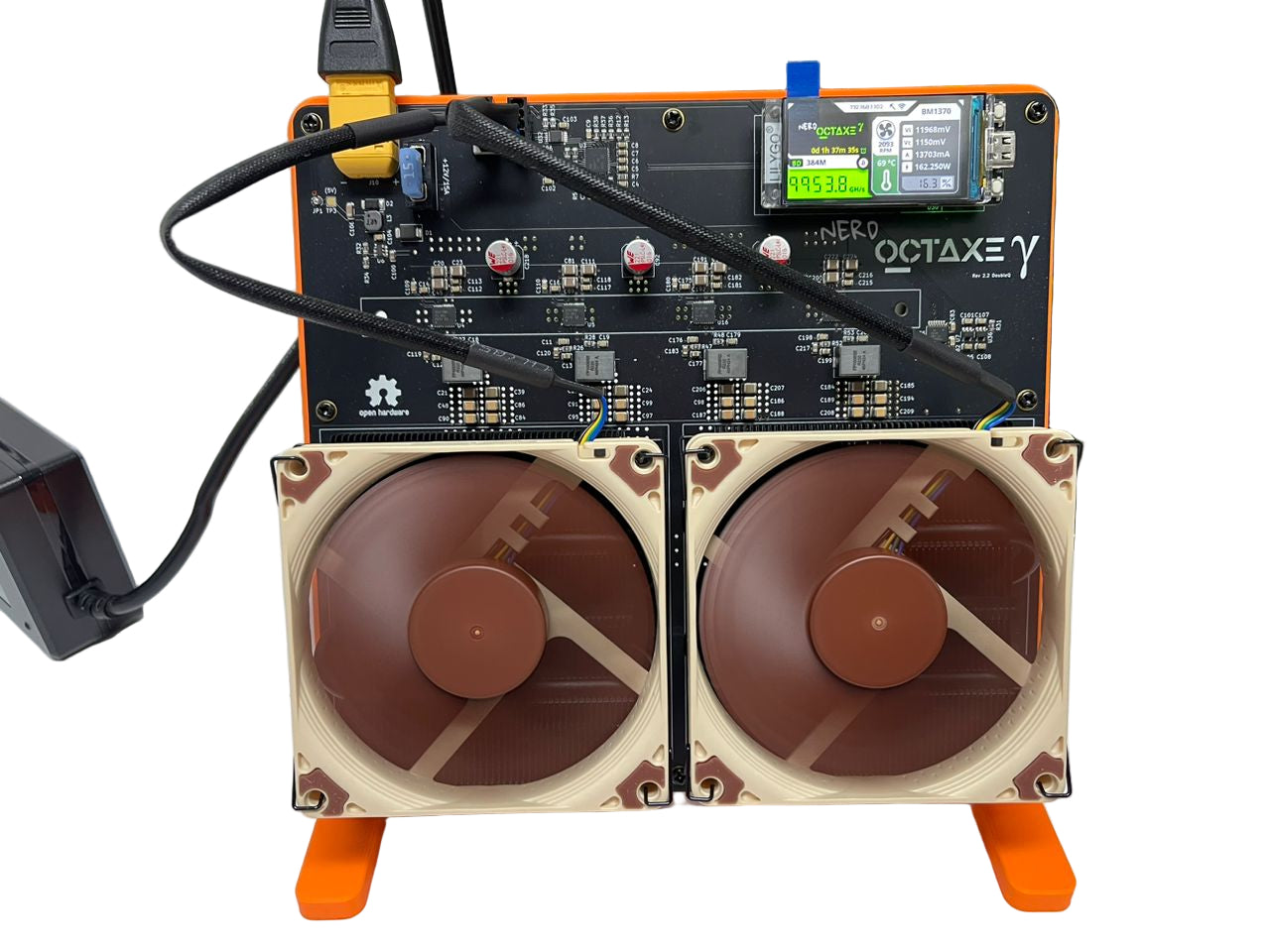 Bitcoin Merch® - NerdOCTaxe 9.6TH/s BTC Miner w/ Power Supply