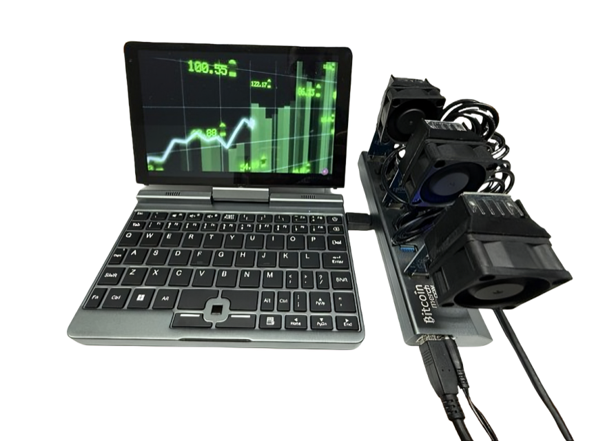 Bitcoin Merch® - Easy Miner Laptop Kit - 3 x GekkoScience COMPAC F Laptop Combo BTC