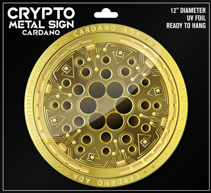 Bitcoin Merch® - Bitcoin Crypto UV-Coated Metal Sign