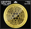 Bitcoin Merch® - Bitcoin Crypto UV-Coated Metal Sign