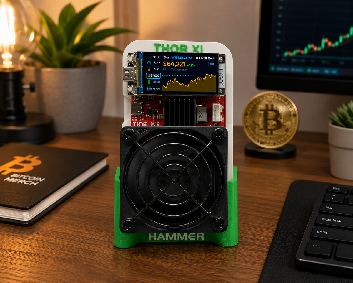 Bitcoin Merch® - Hammer Miner Thor X1 3.2TH/s Lottery Miner w/ Power S