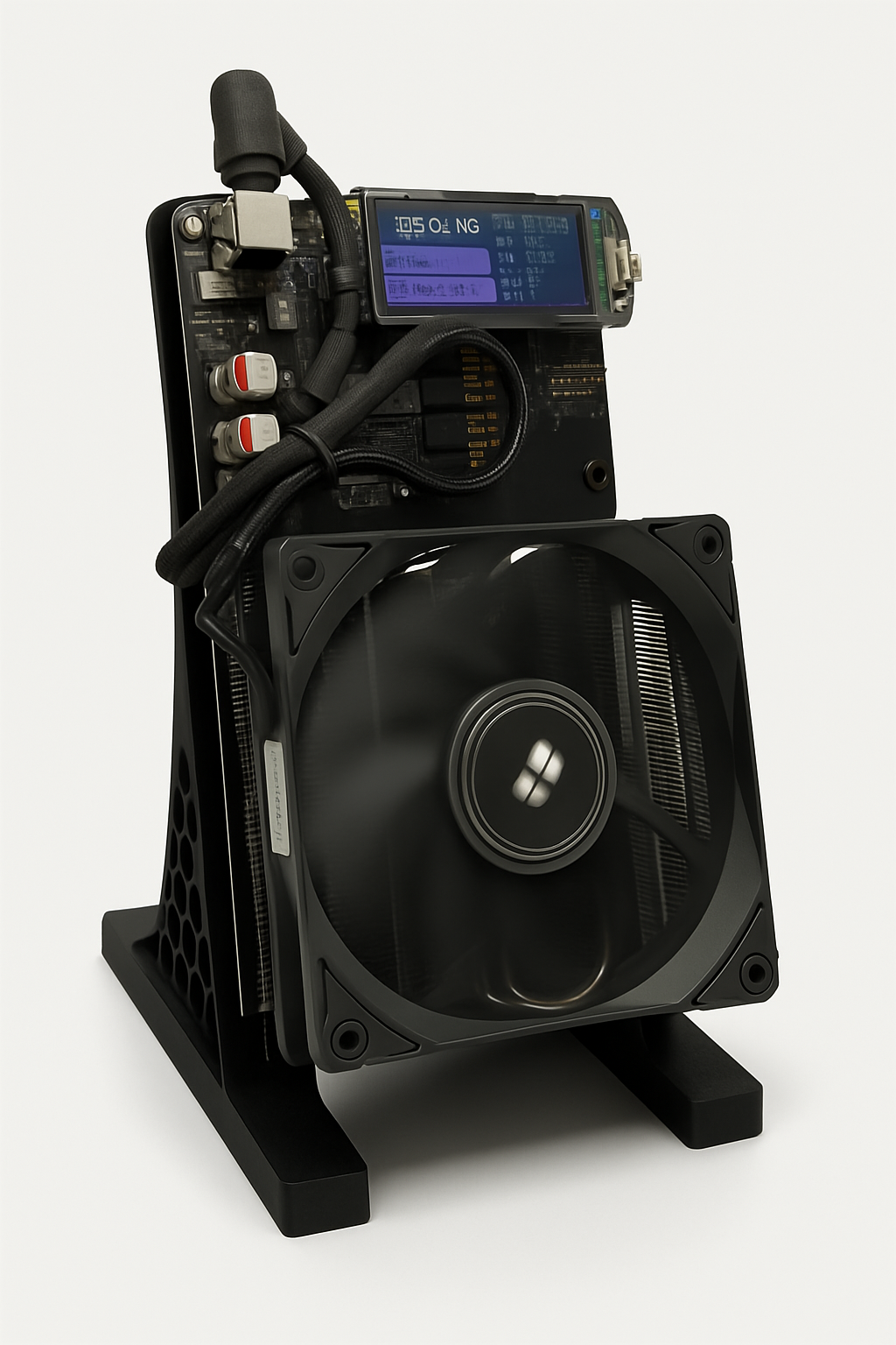 Bitcoin Merch® - NerdQaxe++ 5TH/s Multi-Chip BTC Miner w Power Supply