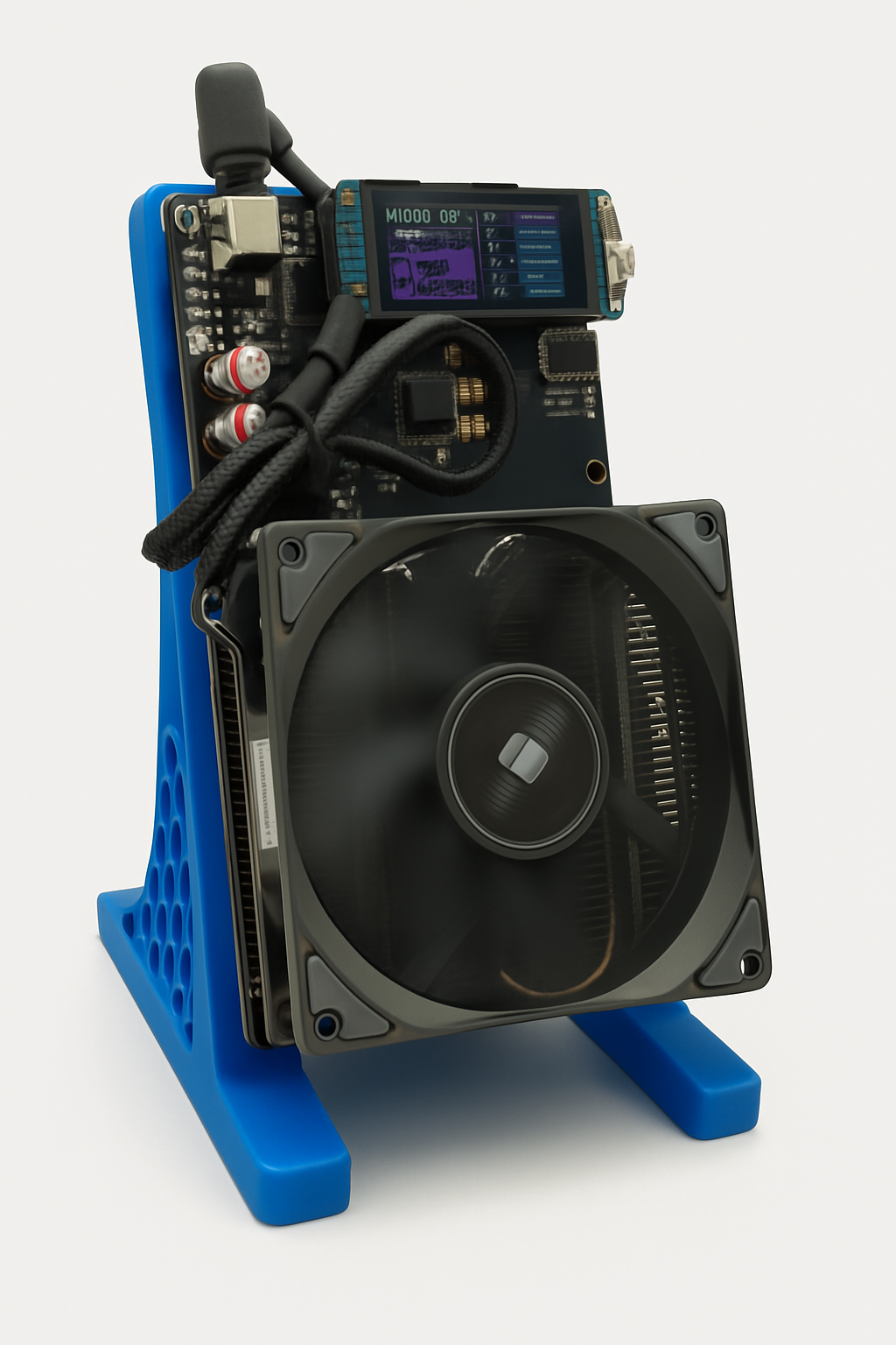 Bitcoin Merch® - NerdQaxe++ 5TH/s Multi-Chip BTC Miner w Power Supply