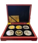 Bitcoin (BTC) Coin Ethereum (ETH) Ripple (XRP) Coin in Showcase Edition Box