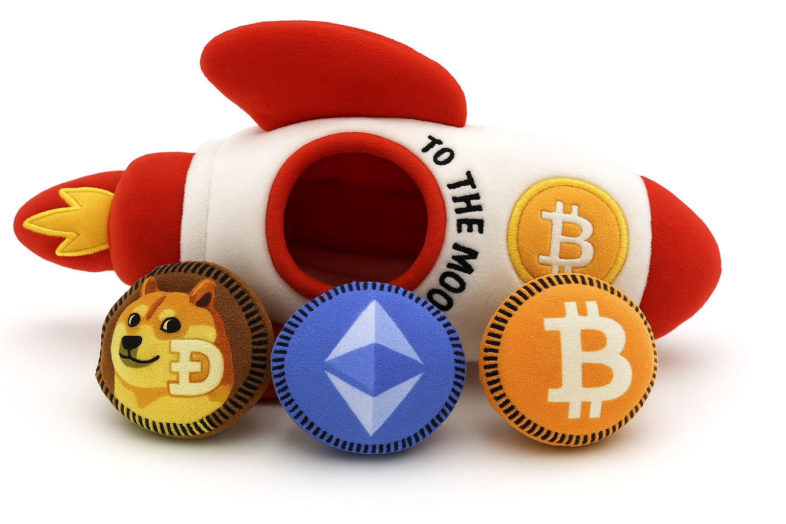 Bitcoin Merch® - Plush Squeaky Crypto Dog Toy