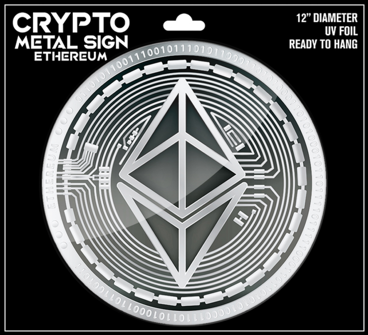 Bitcoin Merch® - Bitcoin Crypto UV-Coated Metal Sign