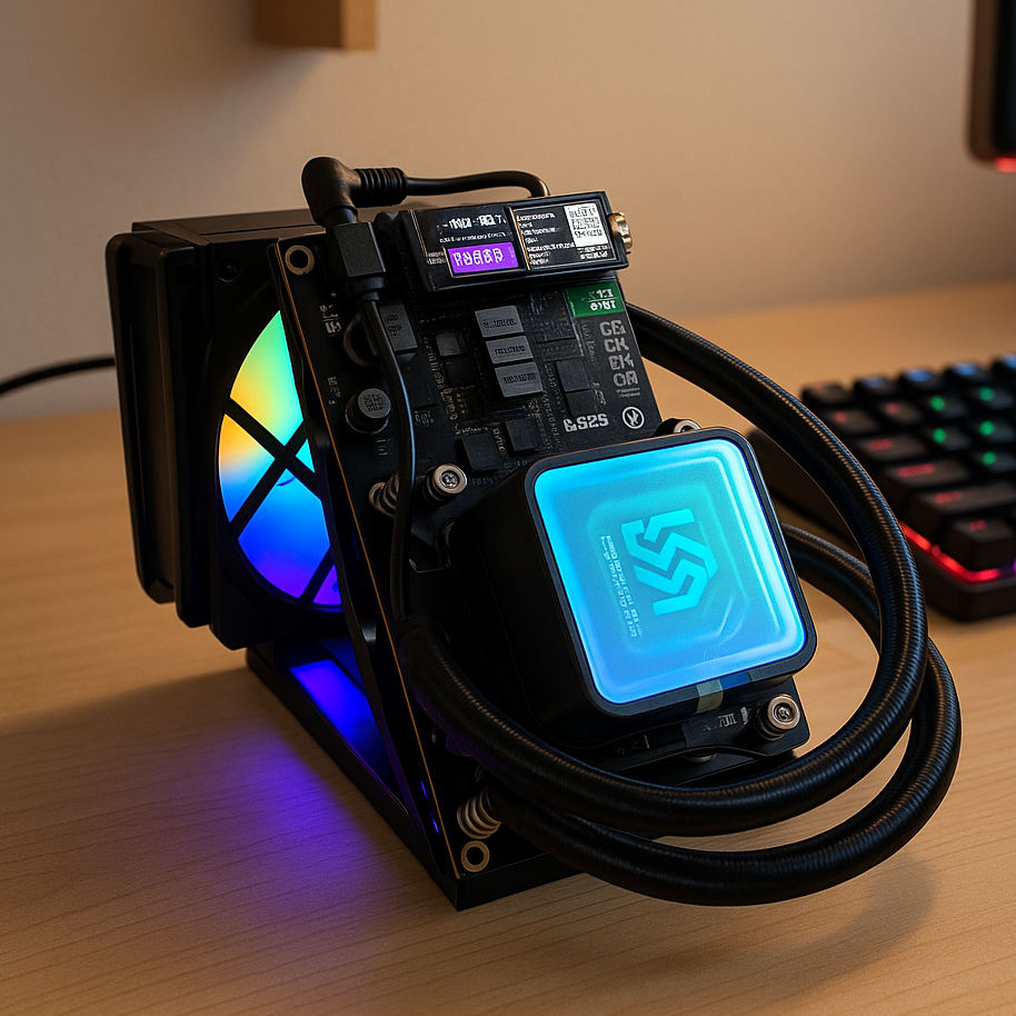 Bitcoin Merch® - NerdQaxe++ Hydro 5+TH/s w Power Supply