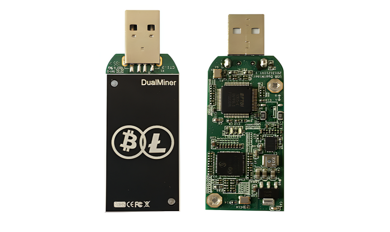 Bitcoin Merch® - DualMiner USB 2 ASIC Miner LTC DOGE  Collectible Scrypt Only